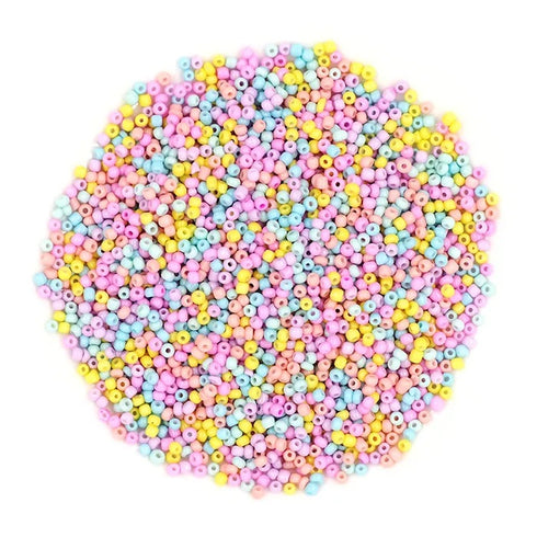 2mm Pastel Colours Seed Beads